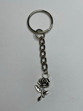 Load image into Gallery viewer, Rose Charm Keyring
