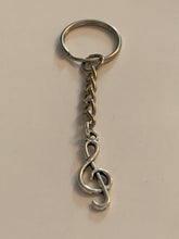 Load image into Gallery viewer, Treble Clef Charm Keyring
