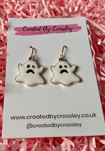 Load image into Gallery viewer, Unhappy Ghost Charm Earrings
