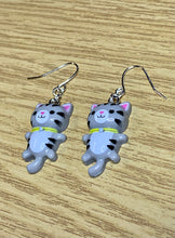 Load image into Gallery viewer, Colourful Cat Charm Earrings
