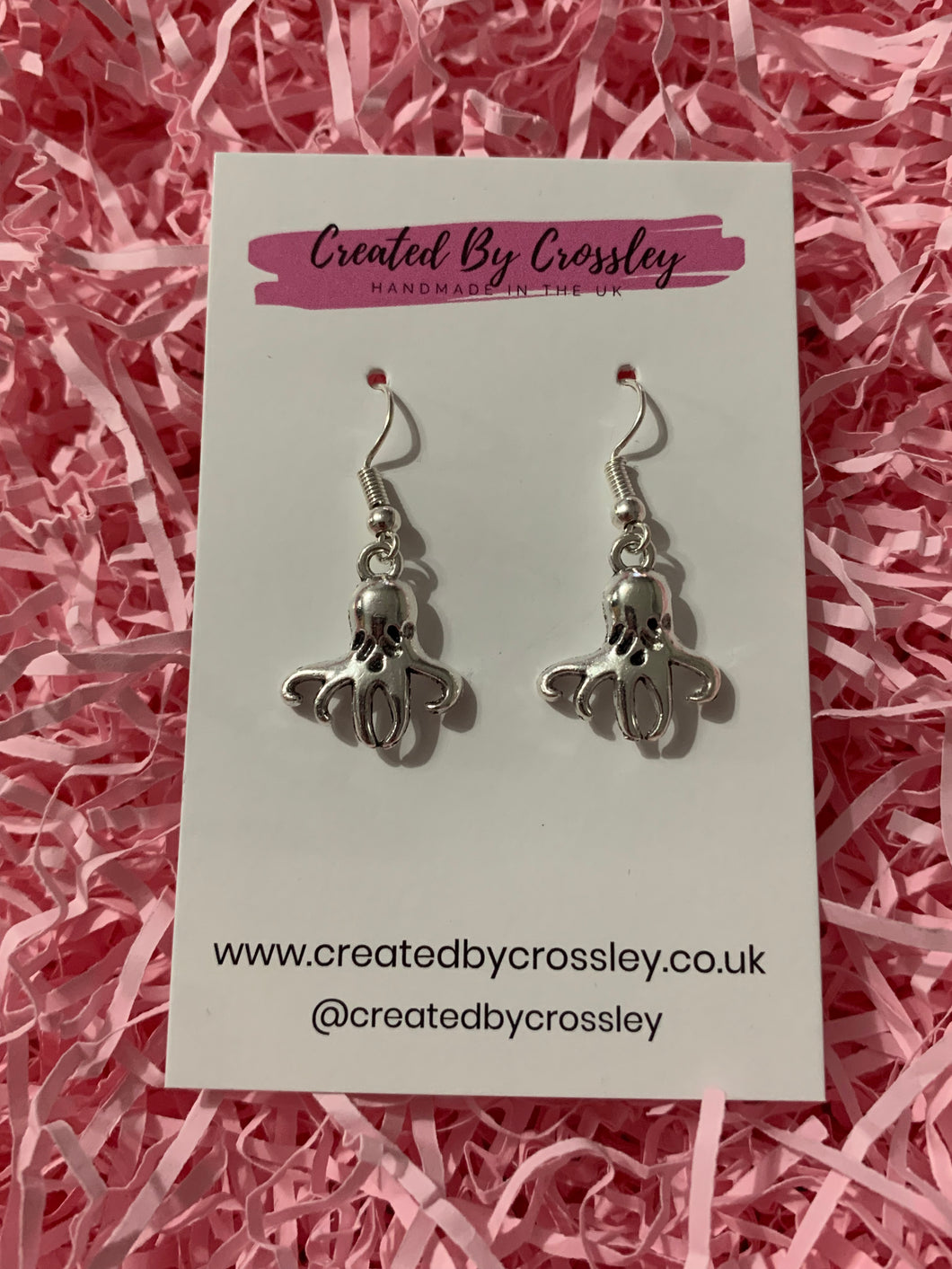 Squid Charm Earrings