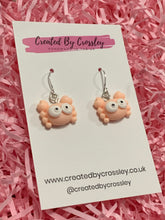 Load image into Gallery viewer, Mini Crab Charm Earrings
