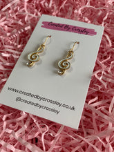 Load image into Gallery viewer, Treble Clef Charm Earrings
