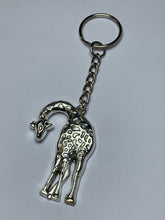 Load image into Gallery viewer, Large Giraffe Charm Keyring
