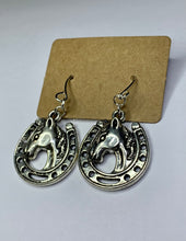 Load image into Gallery viewer, Horseshoe Charm Earrings
