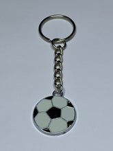 Load image into Gallery viewer, Football Charm Keyring
