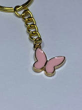 Load image into Gallery viewer, Pink Butterfly Charm Keyring
