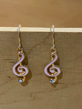 Load image into Gallery viewer, Treble Clef Charm Earrings
