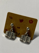 Load image into Gallery viewer, Book Charm Stud Earrings
