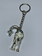 Load image into Gallery viewer, Large Giraffe Charm Keyring
