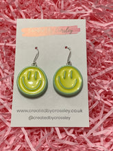 Load image into Gallery viewer, Smiley Face Charm Earrings
