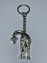 Load image into Gallery viewer, Large Giraffe Charm Keyring
