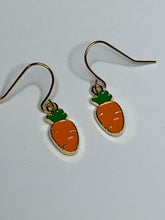 Load image into Gallery viewer, Carrot Charm Earrings

