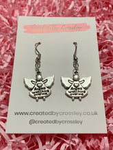 Load image into Gallery viewer, Detailed Angel Charm Earrings
