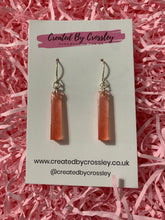 Load image into Gallery viewer, Red Resin Earrings
