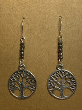 Load image into Gallery viewer, Beaded Tree Charm Earrings
