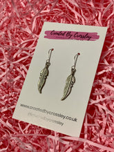 Load image into Gallery viewer, Feather Charm Earrings
