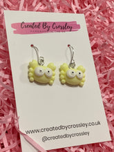 Load image into Gallery viewer, Mini Crab Charm Earrings
