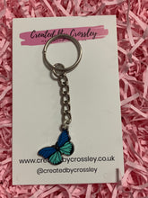 Load image into Gallery viewer, Two tone Butterfly Keyring
