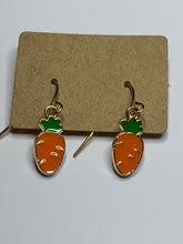 Load image into Gallery viewer, Carrot Charm Earrings
