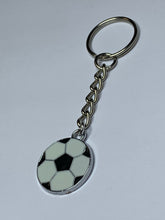 Load image into Gallery viewer, Football Charm Keyring
