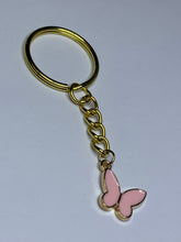 Load image into Gallery viewer, Pink Butterfly Charm Keyring
