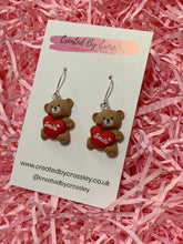 Load image into Gallery viewer, Smile Bear Charm Earrings
