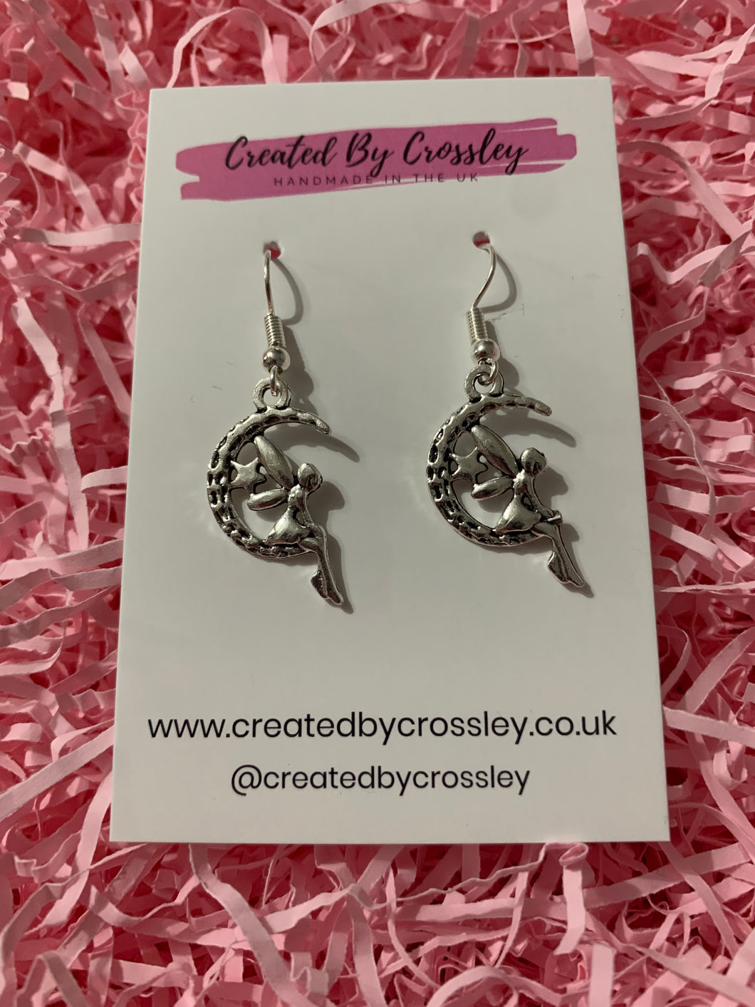 Fairy Moon Charm Earrings