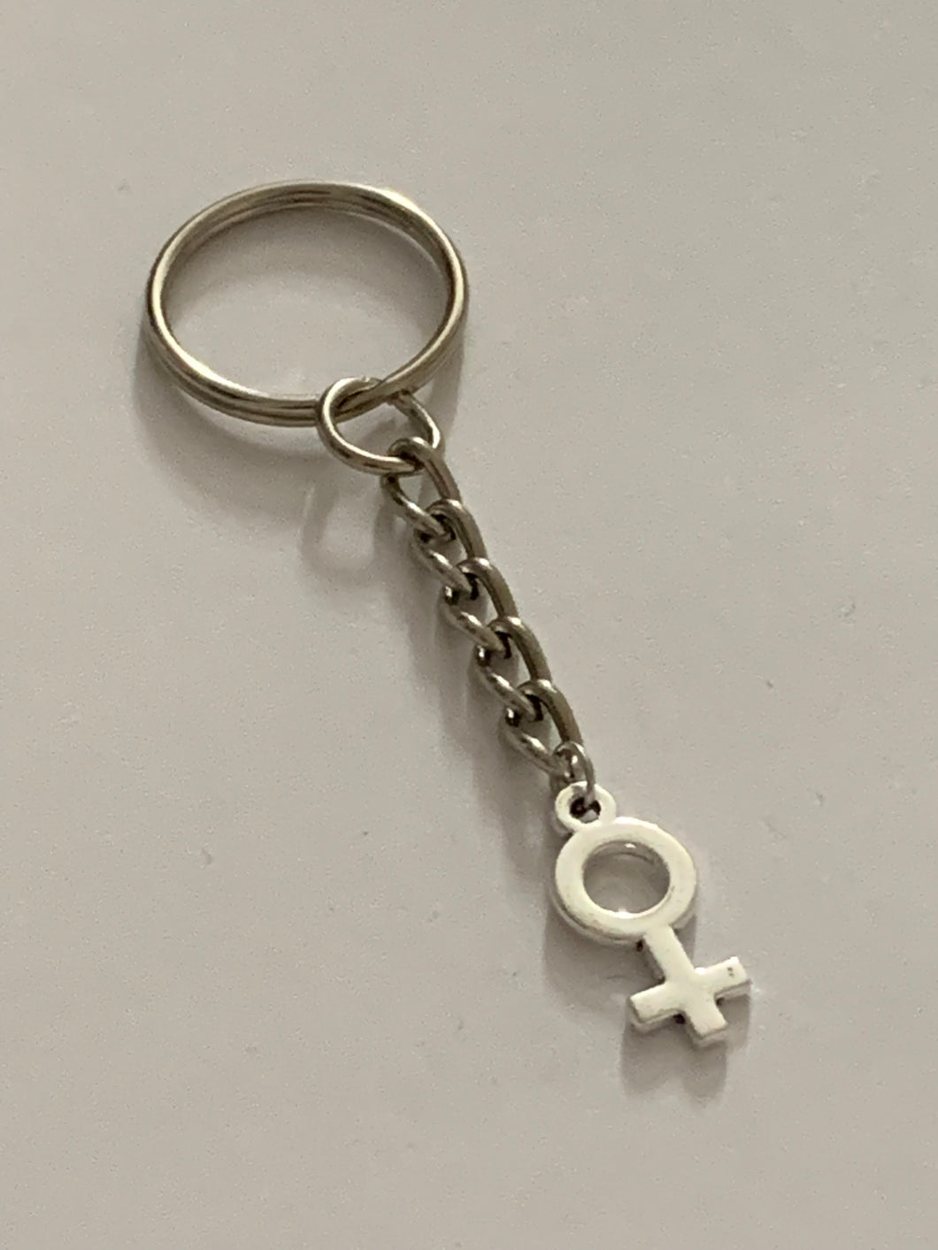 Female Symbol Charm Keyring