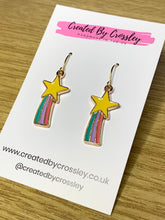 Load image into Gallery viewer, Shooting Star Charm Earrings
