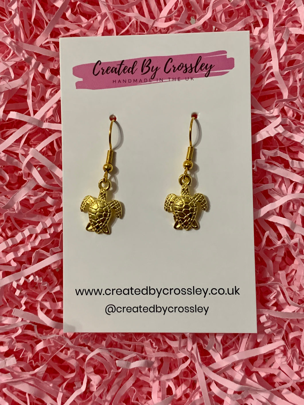 Turtle Charm Earrings