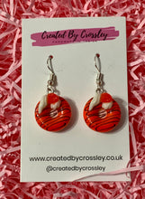 Load image into Gallery viewer, Strawberry Doughnut Charm Earrings
