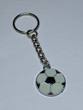 Load image into Gallery viewer, Football Charm Keyring
