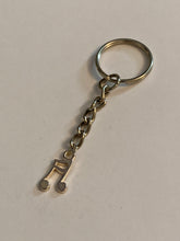 Load image into Gallery viewer, Music Notes Charm Keyring
