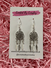 Load image into Gallery viewer, Feather Dreamcatcher Charm Earrings
