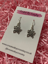 Load image into Gallery viewer, Swirly Butterfly Charm Earrings
