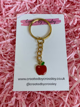 Load image into Gallery viewer, Apple Charm Keyring
