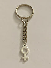 Load image into Gallery viewer, Female Symbol Charm Keyring
