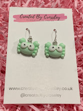 Load image into Gallery viewer, Mini Crab Charm Earrings
