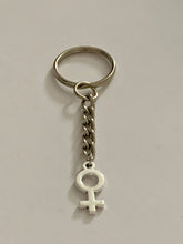 Load image into Gallery viewer, Female Symbol Charm Keyring
