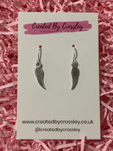 Load image into Gallery viewer, Angel Wing Charm Earrings
