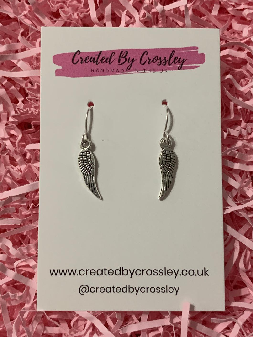 Angel Wing Charm Earrings