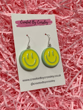 Load image into Gallery viewer, Smiley Face Charm Earrings
