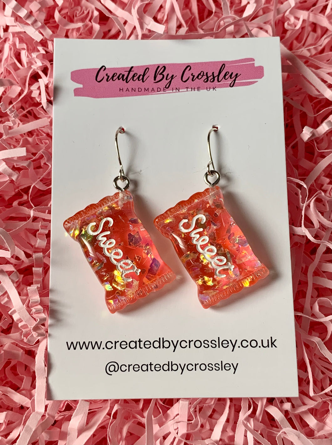 Red Sweets Charm Earrings