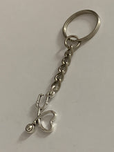 Load image into Gallery viewer, Heart Stethoscope Charm Keyring
