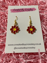 Load image into Gallery viewer, Colourful Daisy Charm Earrings
