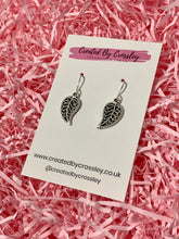 Load image into Gallery viewer, Detailed Leaf Charm Earrings
