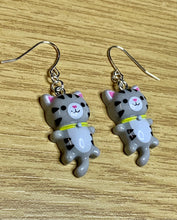 Load image into Gallery viewer, Colourful Cat Charm Earrings
